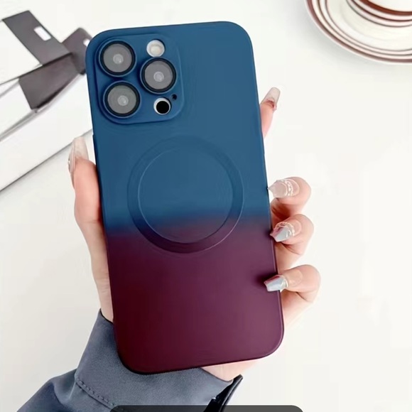 Mag Safe Ombré Phone Case iPhone 15 NEW - Picture 1 of 4